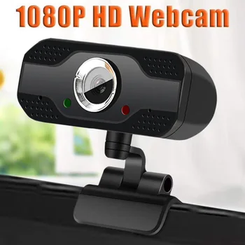 A Webcam 1080P Estéreo câmara web com microfone 1080P Câmara Web USB Pro Stream da Câmera para a área de Trabalho Laptops PC Jogo Para Reunião