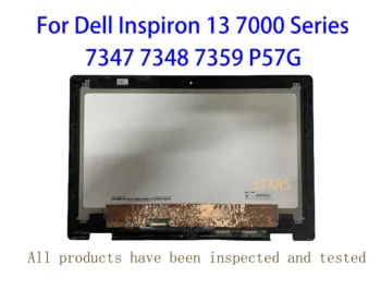 Para Dell Inspiron 13 Série 7000 7347 7348 7359 P57G HD ou FHD Tela LCD Touch screen de Montagem com Moldura