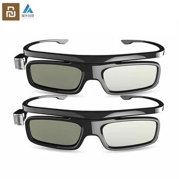 Fengmi Óculos 3D Smart DLP-LINK do Obturador Tipo de Óculos 3D Com Carregamento USB Cabl para Xiaomi Laer Projetor TV 3D Jogo de Filme de Vidro