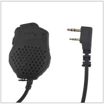 Baofeng Pofoung walkie talkie Dual A/B PTT Remoto Mão falante MICROFONE Microfone para baofeng UV-82,UV-82HX Portátil de Rádio de Duas vias