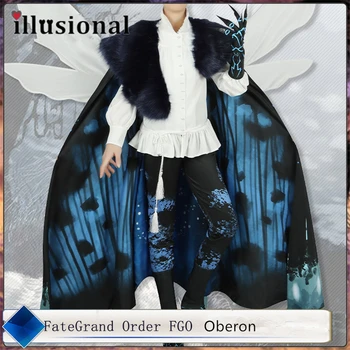 illusional FGO Fate/Grand Ordem Oberon Unifrom Conjunto de Cosplay Fantasia para o Halloween