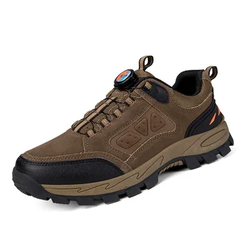 Tornozelo Caminhadas Sapatos Para Homens 2023 Trekking Sapatos Masculinos De Couro Confortável Ao Ar Livre Sapatos Para Homem Escalada Tênis Recém-Chegados