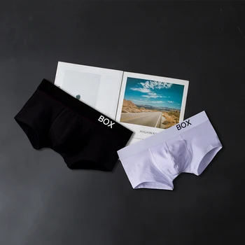 ORLVS Boxers Independente Codpiece Homens Cuecas Trecho Cinto de Proteção Anti-bainhas de Calças de Cor Sólida homem Simples Shorts