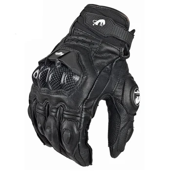 Genuína de alta qualidade luvas de Couro dos homens luva moto luvas de motociclismo AFS6 guantes rekawice motocyklowe