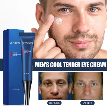 Homens De Cuidados Com A Pele Anti-Rugas Creme Para Os Olhos Da Cara, Creme De Ácido Hialurônico, Colágeno, Anti-Envelhecimento De Endurecimento Do Hidratante De Rosto Limpo Cuidados
