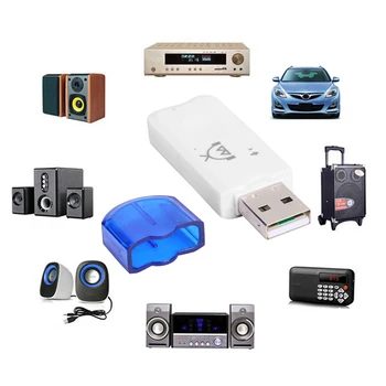 Portátil BT-470 USB Bluetooth compatíveis com Áudio Estéreo Adaptador Dongle Receptor de Música sem Fios Kit para Carro da Marca 100% Novo Transportar