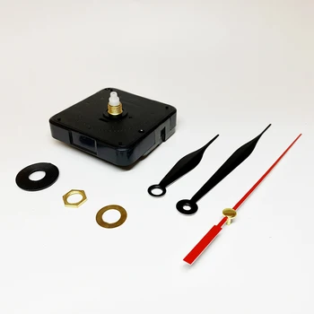 Varrer 5mm Parafuso de Plástico de Parede Mecanismo Com Mãos de Prata Nozes Acessório DIY Relógio de Quartzo Movimento