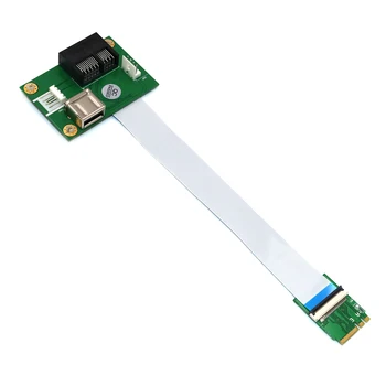 NGFF (M. 2) Tecla/E para PCI-E Express 1X +USB Placa Riser com Alta Velocidade FPC Cabo de Suporte NGFF(M. 2) 2230 tipo de chave A/E