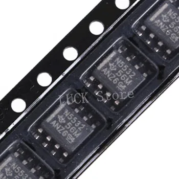 50PCS Novo original NE5532DR N5532 SOP8 baixo nível de ruído amplificador operacional chip IC