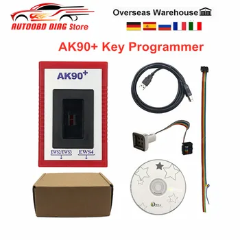 O Mais Novo V3.19 AK90 Auto Programador Chave Para a BMW EWS2/3/4 Chave de Leitor de Código de AK90+ Fabricante de Chave Para a BMW-Chave Ferramenta de Programação