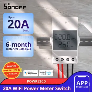 SONOFF Pow R3 20A wi-Fi Mudar Com o Consumo de Energia de Medição wi-Fi Interruptor de Alimentação Smart wi-Fi Switch Controlador Funciona com Alexa