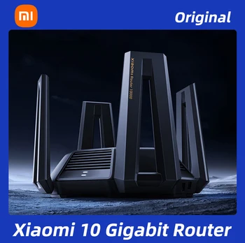 Xiaomi 10 Gigabit Router WIFI Tri-band Dual 10G Porta de Rede 2GB de RAM 3-Faixa de 12 Canais, Amplificador de Sinal USB 3.0 sem Fio de Malha