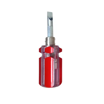 1pcs Portátil Mini Cenoura Pequena chave de Fenda Transparente chave de Fenda de Cabeça Alça Manual de Reparação de Precisão Carro Ferramenta de Reparo