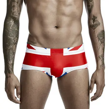 Canadá reino UNIDO EUA a Bandeira Troncos de Natação Para Homens Calções de banho Seobean trajes de Banho Boxers, Cuecas de Biquini Maiô maiô Praia Desmiit