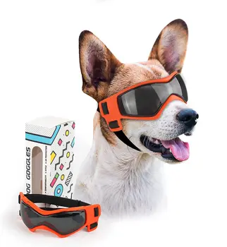 Cão de Óculos de Raça Pequena de Fácil Desgaste Cão Pequeno Óculos de sol Ajustável Proteção UV Cachorro de Óculos de sol para Pequenas e Médias Cão