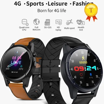 2019 melhor GPS 4G wifi esportes Android os telefone Inteligente Relógio com 3GB+32GB de memória, Câmera de 2MP frequência Cardíaca homem Bluetooth smartwatch