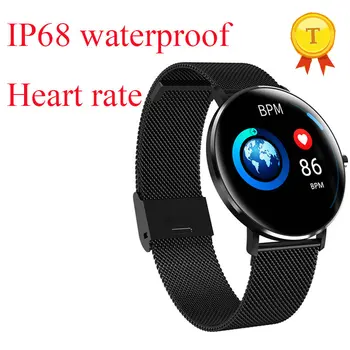 Smart relógio de pulso pulseira ip68 impermeável profissional de monitoramento da frequência cardíaca de fitness tracker ecrã táctil de smart watch