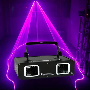 2 lentes RGB laser de feixe da lâmpada do projetor DMX512 DJ profissional e o desempenho do clube casa de férias barra de iluminação de palco da festa de Natal