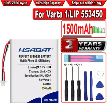 HSABAT Bateria de 1500mAh para Varta 1/LIP 553450 Remota Nova de Li-po Recarregável de Polímero de Acumulador de Substituição do Pacote