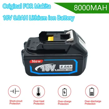Substituição de Bateria de 18V 8Ah para Makita BL1830 BL1850 BL1840 BL1845 BL1815 BL1860 LXT-400 Cordless Ferramenta de Poder, Tipo de Bateria 18650