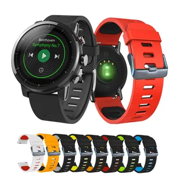 22mm de Silicone Faixa de Relógio de Pulseira Para Huawei Assistir GT 2/3 46mm Esporte Bracelete Pulseira de GT2 Pro GT3 46mm Smartwatch Correa