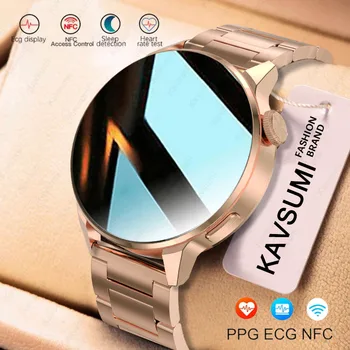 2023 NFC Smart Assistir a Mulher de Chamada Bluetooth Sport Track GPS de Carregamento sem Fio de Marcação Personalizado frequência Cardíaca ECG Smartwatch Homens Para Xiaomi