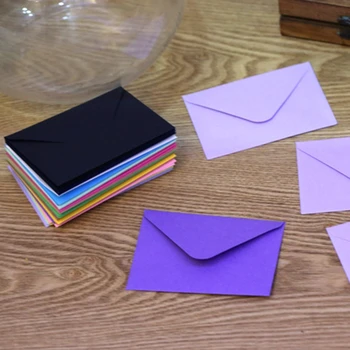 10pcs Candy Color Cor do Papel de embalagem em Branco Envelopes Cores Sortidas para Convites de Aniversário, Formatura, chá de Bebê .