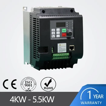 5.5 kw 7,5 kw 220V para 380V VFD AC Inversor de Frequência de Entrada Única Fase 3 Fase de Saída de Unidades Conversor de Frequência