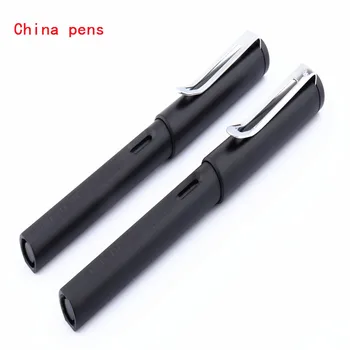 Luxo, qualidade Jinhao 596 preto Puro Aluno da escola de material de escritório Fina Ponta de caneta-tinteiro O melhor presente canetas de tinta