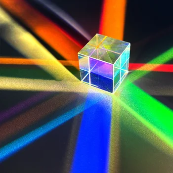 Vidro óptico X-cube Dicróicas de Design do Cubo Cubo Prisma RGB Combinador Divisor Educacional Dom Classe de Física Brinquedo Educativo