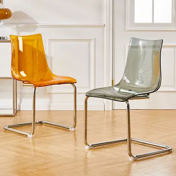 Exterior Nórdicos Jantar Cadeiras Design Em Acrílico Plástico De Festa Salão De Cadeiras De Jantar Salão Transparente Muebles Sala De Estar Cadeiras