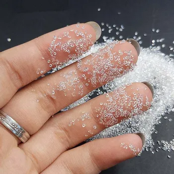 1440pcs ss3/1.1 mm de Cristal de Vidro transparente Rhinestones da Arte do Prego Transparente imitação de diamante Mini Nail Art Micro Pixie Manicure