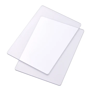 2pcs Transparente Corte Pad Acessório Durável Material do PC Chapa de 3mm de Espessura da Almofada de Substituição para Cortar Scrapbooking
