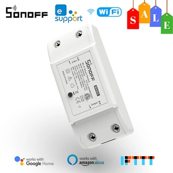SONOFF Básica R2 wi-Fi Smart Switch Controlador Remoto Casa Inteligente de Controle de DIY Disjuntor Funciona com Alexa Inicial do Google APP eWeLink