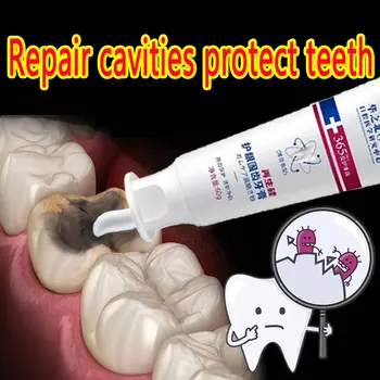 Novo Reparação Rápida de Cavidades de Cárie Remoção da Placa Manchas de Decadência Amarelecimento Reparar Dentes Clareamento Dental Dente de Limpeza