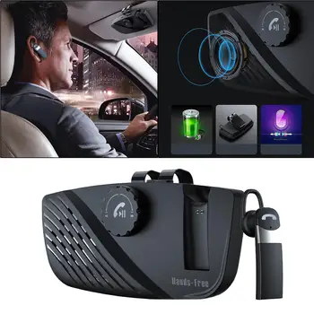 SP16 Carro Bluetooth viva-Voz No Carro de Mãos Livres do Telefone de pilha Kit para o Google Assistente