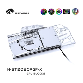Bykski N-ST2080PGF-X, Cobertura Completa de Gráficos de Cartão de Água de Resfriamento do Bloco Para Zotac RTX2080 8GD6 PGF OC12, RTX2070 8GD6 PGF OC